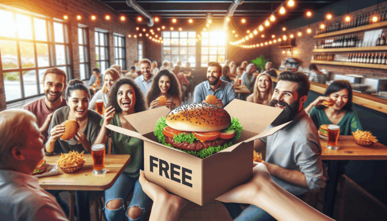 무료 버거 혜택 놓치지 마세요
